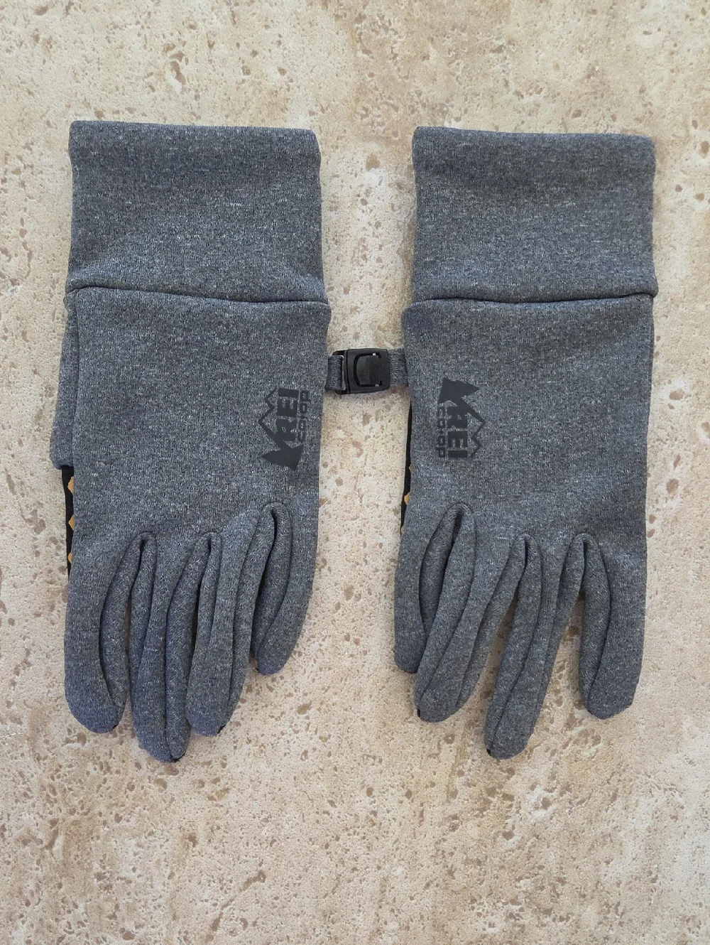 REI Kid's Dark Gray Fleece Touchscreen Gloves